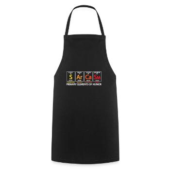 Science elements chemistry math funny gift - Cooking Apron - black - Front - AI Model Male 185 dark (185cm)