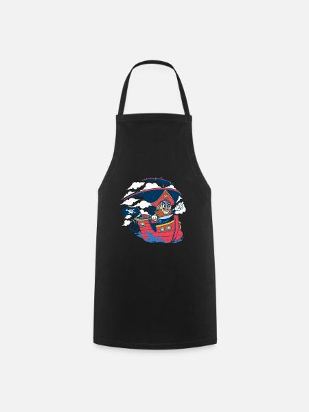 Pirate kids boy gift birthday - Cooking Apron - black