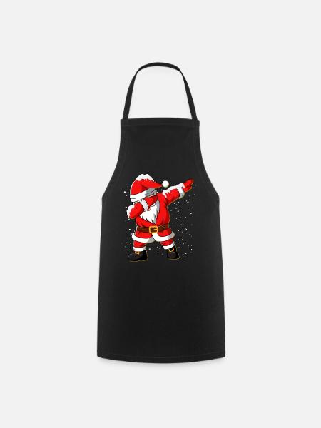 Dabbing Santa Claus Christmas - Forklæde - sort