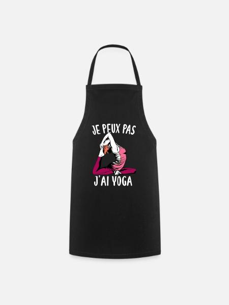 Je Peux Pas J'ai Yoga - Tablier de cuisine - noir