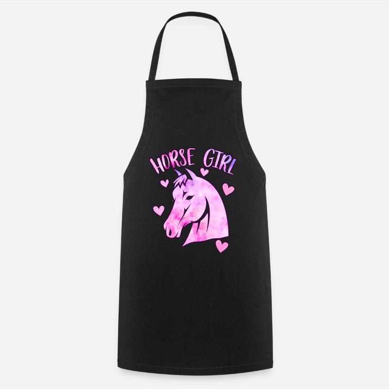 Fille de cheval - Tablier de cuisine - noir