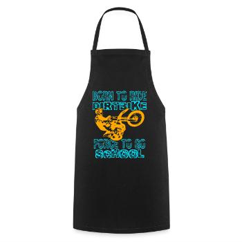 Supercross Compulsion to School Motocross Dirt Bike - Cooking Apron - black - Front - AI Model Male 185 dark (185cm)