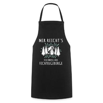 Fichtelgebirge Spruch Fichtelgebirgler - Kochschürze - Schwarz - Vorne - AI Model Male 185 dark (185cm)