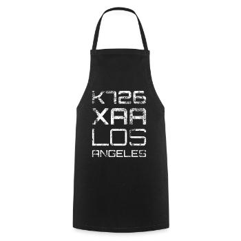 K726 XAA Los Angeles | Grunge | White - Kochschürze - Schwarz - Vorne - AI Model Male 185 dark (185cm)