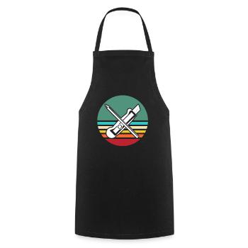 Model Making Tool Model Builder - Cooking Apron - black - Front - AI Model Male 185 dark (185cm)