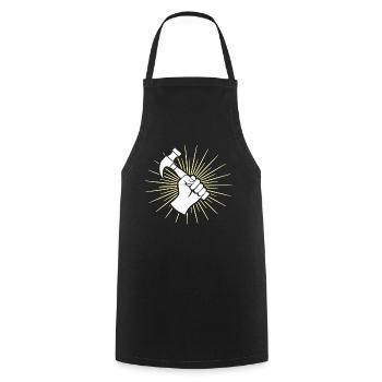 Roofer Roofing Roofing Master Roofer - Cooking Apron - black - Front - AI Model Male 185 dark (185cm)