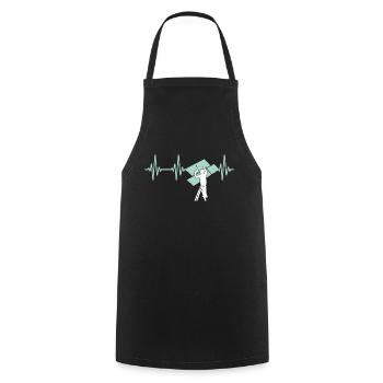 Installateur de cloisons sèches pour cloisons sèches - Tablier de cuisine - noir - Devant - AI Model Male 185 dark (185cm)