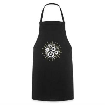 Machinist Machine Operator Machinists - Cooking Apron - black - Front - AI Model Male 185 dark (185cm)