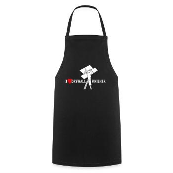 I Love Drywall Love Drywall Builder - Cooking Apron - black - Front - AI Model Male 185 dark (185cm)