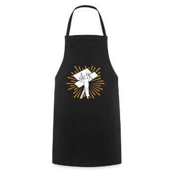 Installateur de cloisons sèches pour cloisons sèches - Tablier de cuisine - noir - Devant - AI Model Male 185 dark (185cm)