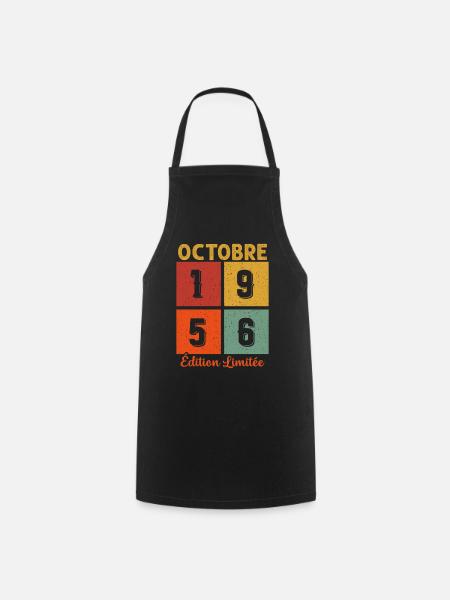 Octobre 1956 Édition limitée - Tablier de cuisine - noir