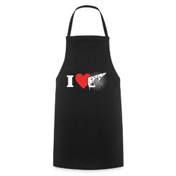 Occupation de cloisons sèches Installateur de cloisons sèches - Tablier de cuisine - noir - Devant - AI Model Male 185 dark (185cm)