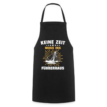 Kranführer Sprüche Kran Kranfahrer - Kochschürze - Schwarz - Vorne - AI Model Male 185 dark (185cm)