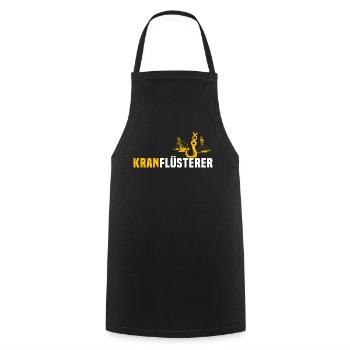 Kranfahrer Kran Kranflüsterer Kranführer - Kochschürze - Schwarz - Vorne - AI Model Male 185 dark (185cm)