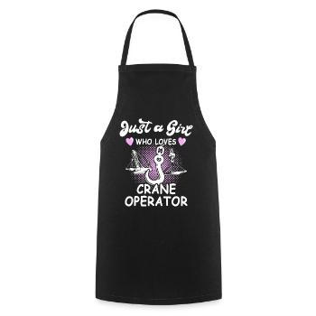Crane Operator Women Crane Crane Operator - Cooking Apron - black - Front - AI Model Male 185 dark (185cm)