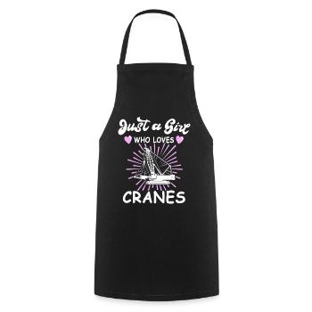 Crane Operator Women Crane Crane Operator - Cooking Apron - black - Front - AI Model Male 185 dark (185cm)