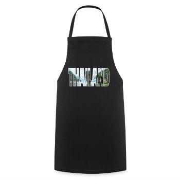 Thaïlande - Tablier de cuisine - noir - Devant - AI Model Male 185 dark (185cm)