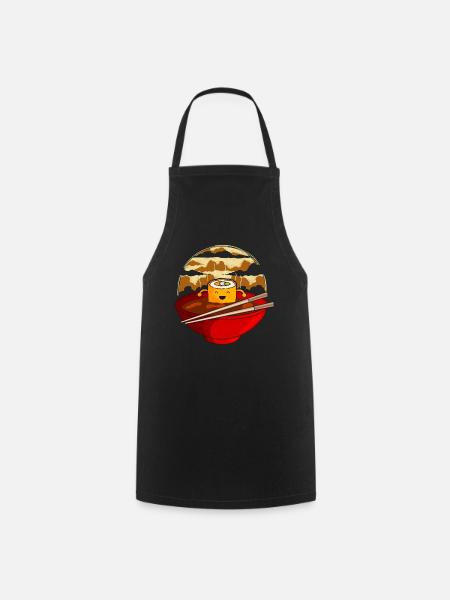 Kawaii Sushi Ramen Japanisch - Kochschürze - Schwarz