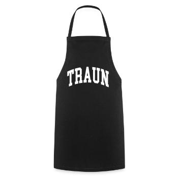 Traun - Cooking Apron - black - Front - AI Model Male 185 dark (185cm)