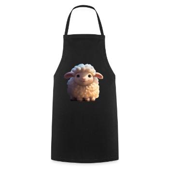 Sheep - Cooking Apron - black - Front - AI Model Male 185 dark (185cm)
