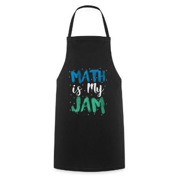 Mathlete Geschenk Mathe ist mein Jam Math Lehrer Geschenk - Kochschürze - Schwarz - Vorne - AI Model Male 185 dark (185cm)