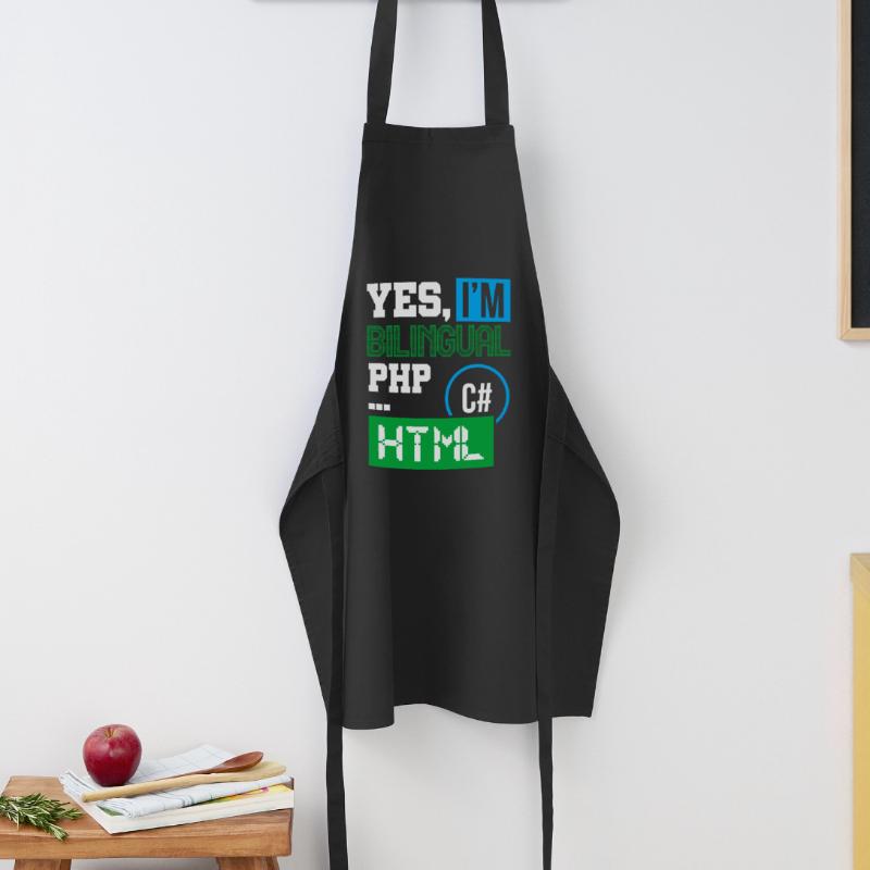 Computerprogrammierer Humor Ja, ich bin zweisprachig HTML Kochschürze