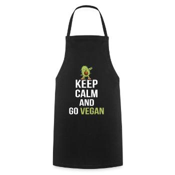 Vegan Geek Vegan Vegan Cadeau Vegan Vegan - Tablier de cuisine - noir - Devant - AI Model Male 185 dark (185cm)