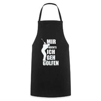 Golf Golfen Golfer Golfschlager Geschenkidee - Kochschürze - Schwarz - Vorne - AI Model Male 185 dark (185cm)
