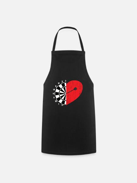 Dart Love Darts Dartbord Dart Darts - Keukenschort - zwart