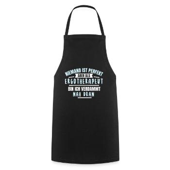Ergotherapeut Ergotherapeutin Geschenk Fun Lustig - Kochschürze - Schwarz - Vorne - AI Model Male 185 dark (185cm)