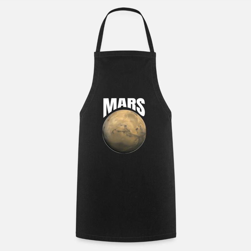 Planète Mars - Tablier de cuisine - noir