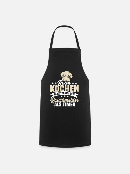 Koch Chefkoch Küchenchef Lustig Spruch Geschenk - Kochschürze - Schwarz