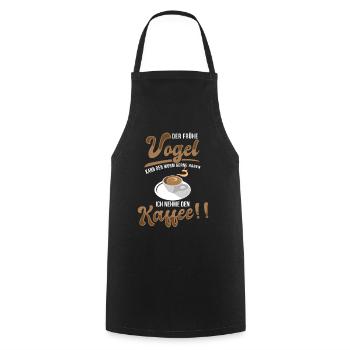 Lustige Kaffee Sprüche Sarkasmus Ironie Geschenk - Kochschürze - Schwarz - Vorne - AI Model Male 185 dark (185cm)