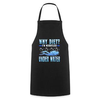 Lustig Tauchen Scuba Diving Taucher Geschenk Geek - Kochschürze - Schwarz - Vorne - AI Model Male 185 dark (185cm)