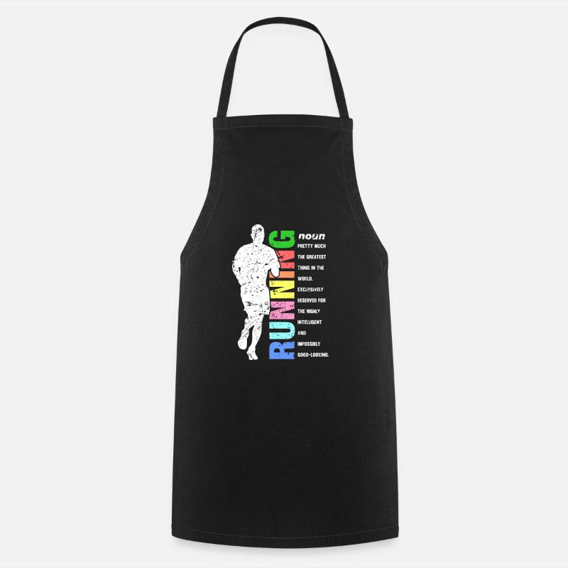Marathonläufer Geschenk Spaß Läufer Definition Läufer - Kochschürze - Schwarz