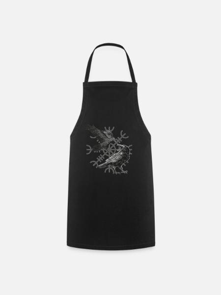 Conception pour les fans vikings, celtiques et germaniques - Tablier de cuisine - noir
