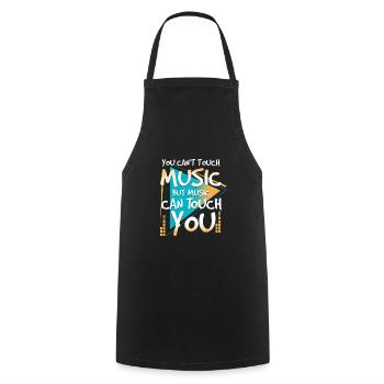 Musique | Musiciens dans un groupe | Musiciens - Tablier de cuisine - noir - Devant - AI Model Male 185 dark (185cm)