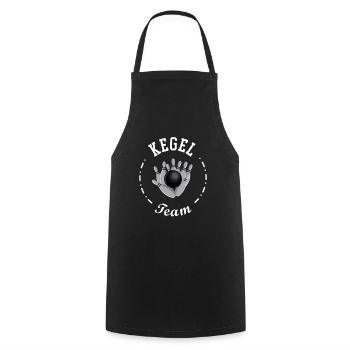 Skittles and Bowling Designs for Bowlers - Cooking Apron - black - Front - AI Model Male 185 dark (185cm)