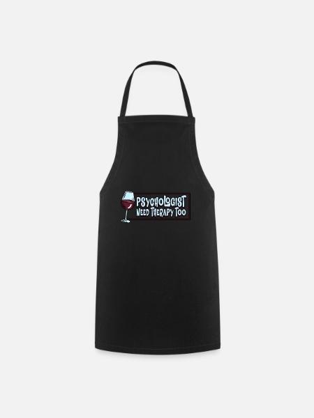 Psychologue Thérapeute Thérapie Psychologue Profession - Tablier de cuisine - noir