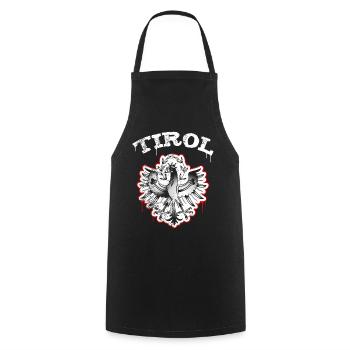 Tirol Wappen Adler Retro Vintage Look - Kochschürze - Schwarz - Vorne - AI Model Male 185 dark (185cm)