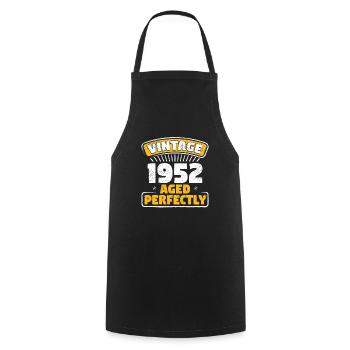 Vintage 1952 Aged Perfectly 70TH Birthday Gift - Cooking Apron - black - Front - AI Model Male 185 dark (185cm)