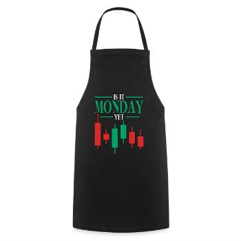 Est-ce lundi encore Blockchain Crypto Trading - Tablier de cuisine - noir - Devant - AI Model Male 185 dark (185cm)