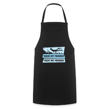 Sporttaucher Design Tauchlehrer Schnorcheln - Kochschürze - Schwarz - Vorne - AI Model Male 185 dark (185cm)