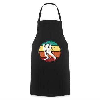 Maillot de hockey sur glace Vintage - Tablier de cuisine - noir - Devant - AI Model Male 185 dark (185cm)