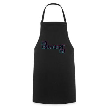 Es Eskaliert Eh Techno Rave - Kochschürze - Schwarz - Vorne - AI Model Male 185 dark (185cm)
