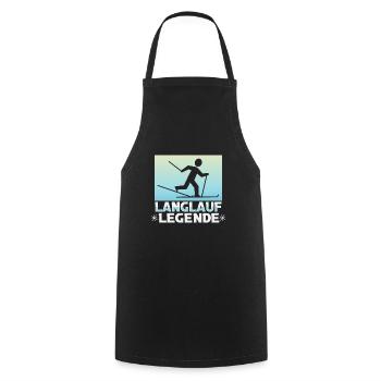 Langläufer Biathlon Skilangläufer - Kochschürze - Schwarz - Vorne - AI Model Male 185 dark (185cm)