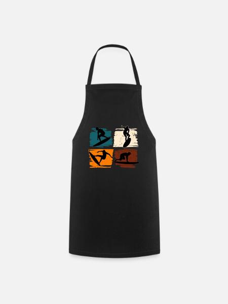 Surfing Surf Surfer - Tablier de cuisine - noir