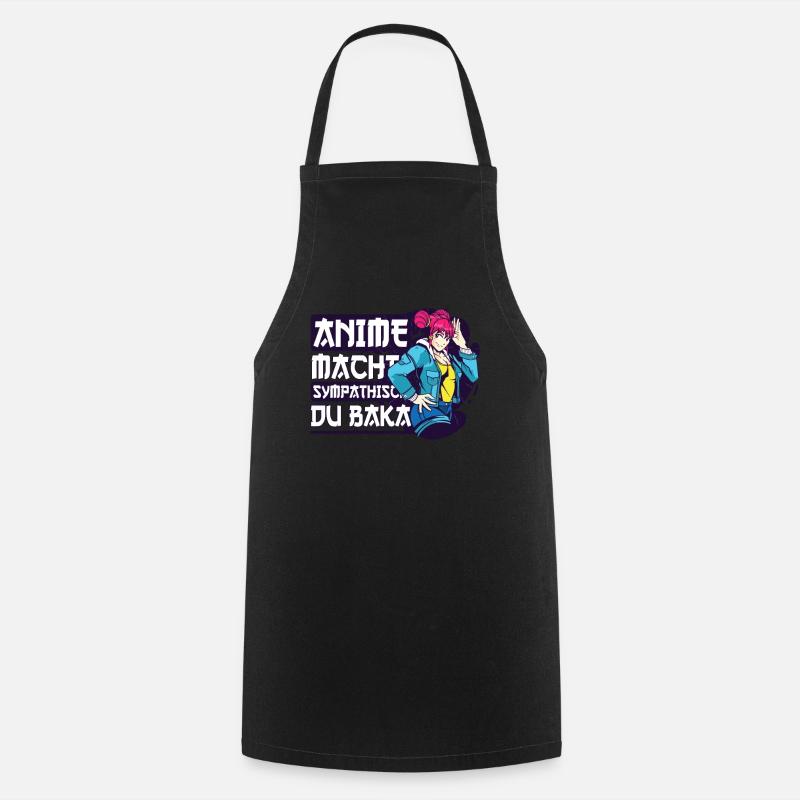 Anime disant Weeb Otaku - Tablier de cuisine - noir
