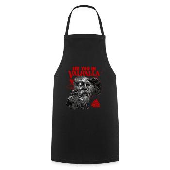 Viking Blood Odin Und Raben Wikinger Kultur - Kochschürze - Schwarz - Vorne - AI Model Male 185 dark (185cm)