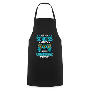 Zocken Gaming - Tablier de cuisine - noir - Devant - AI Model Male 185 dark (185cm)
